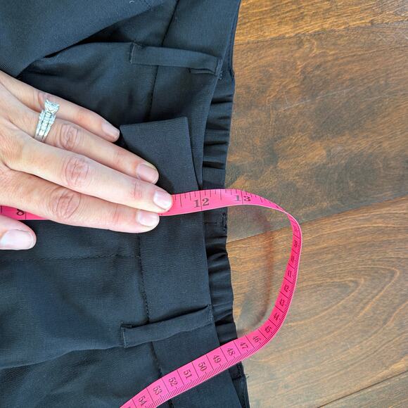 A New Day Dress Pant Black Flowy Satin Side Stripe Career Classic Womens Size 6 - Picture 9 of 9
